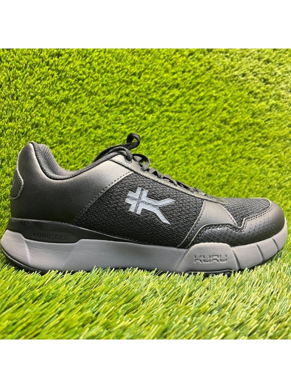 Kuru Quantum 2.0 Womens Size 9.5 Jet Black Gray Athletic Running Shoes Sneakers